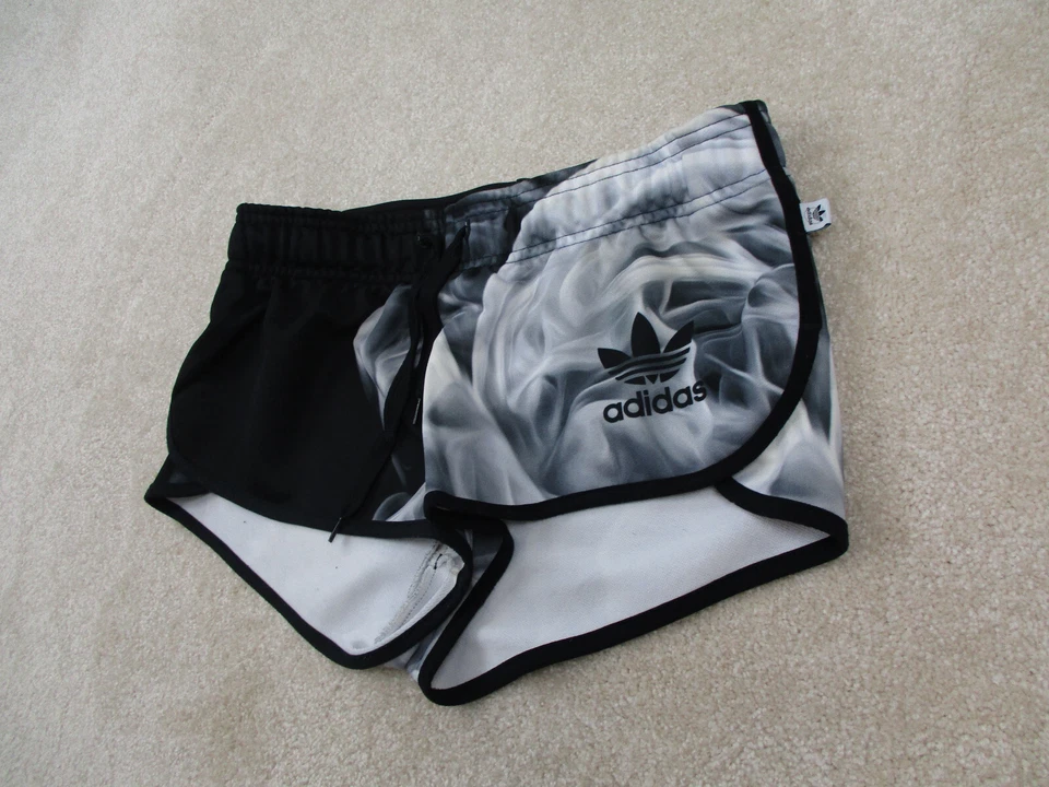 Adidas Shorts Womens Small Black Gray Rita Ora Smoke Originals Ladies UK 10 - Image 2 of 4