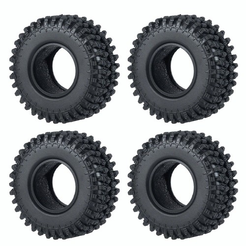4PCS 1.0" Tires & Beadlock Wheel Rims Set for 1/24 Axial SCX24 RC Crawler Car - Picture 21 of 25