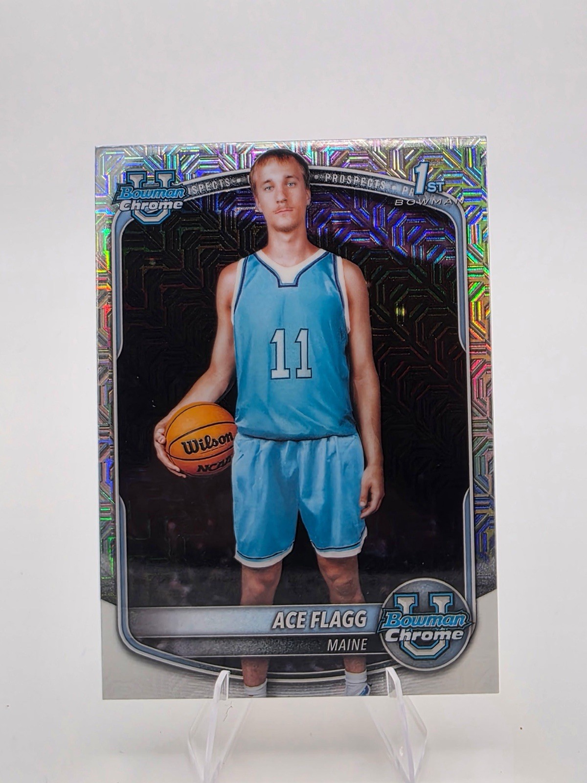 2025-26 Bowman - Chrome Prospects Ace Flagg #BCP-91 Mojo Refractor (RC)