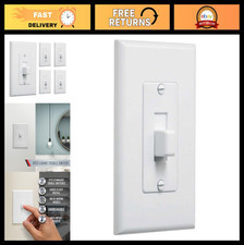 1-Gang Polycarbonate Toggle Switch Cover 5-Pack Unbreakable Decorator Plate, W