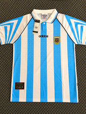 adidas Argentina National Team Soccer Jersey Shirt White/Blue