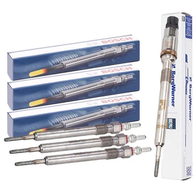 Genuine BERU BOSCH Glow Plugs Pressure Sensor Set for VW Audi Skoda Seat OEM New - Image 1 of 4