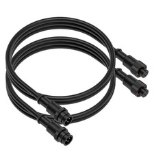6.56FT 3 Pin 0.75mm/18AWG IP67 Extension Cable Wire Male Female For LED Strip