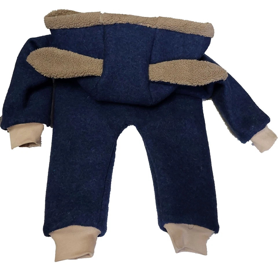 Wolloverall, Walkoverall, Kinderoverall, Walkanzug, Overall, Babyoverall, Teddy - Bild 4 von 4