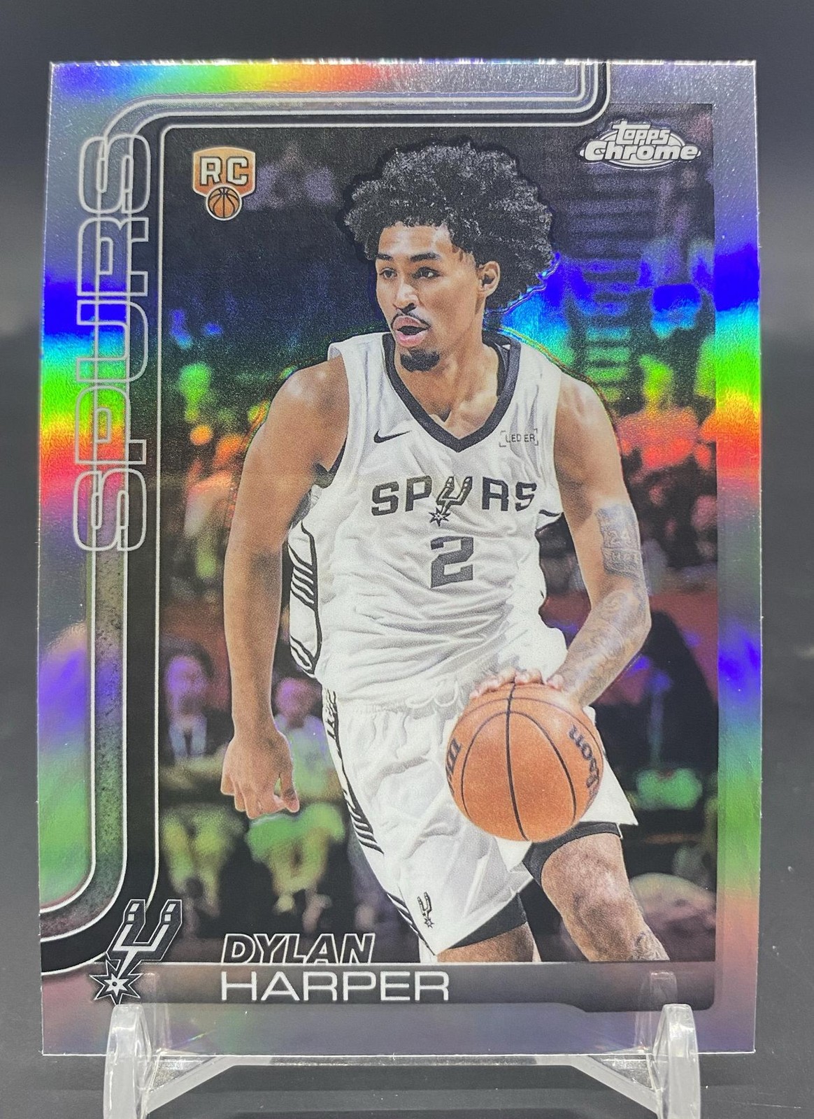 2025-26 Topps Chrome Dylan Harper #252 RC Rookie Refractor -T1