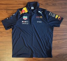Puma Red Bull Racing F1 Team Polo Shirt Mens XL Navy Oracle Verstappen