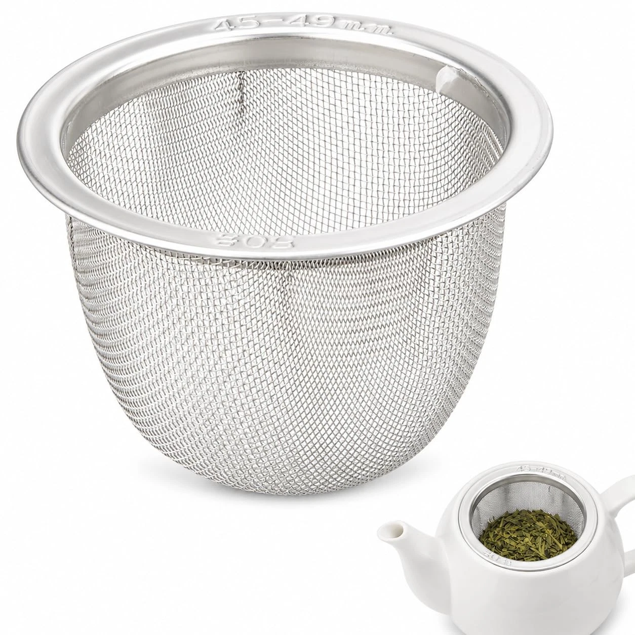 Teapot Tea Pot Replacement Stainless Steel Mesh Strainer Tea Infuser Made in ...