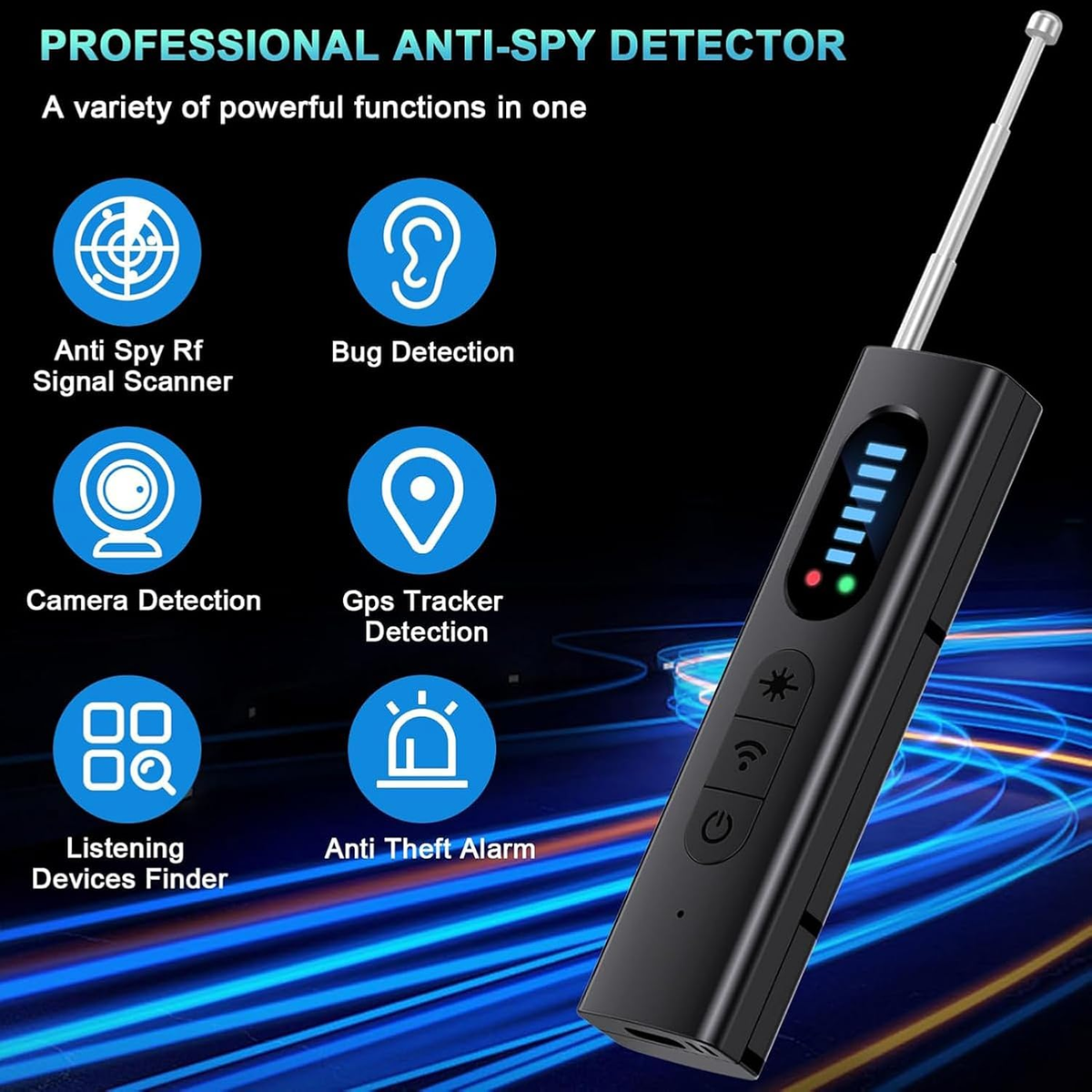 Hidden Camera Detectors, Spy Camera Finder, Portable Hidden Bug - Main Image
