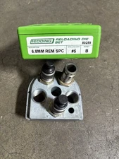 80259 REDDING 2-DIE FL DIE SET  6.8MM SPC REM Dillon 650/750 Toolhead Powder Die