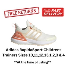 adidas RapidaSport Girls Childrens Juniors Trainers HP6127 FREEPOST