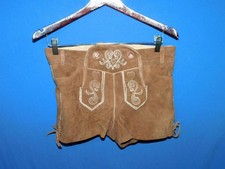 Esmara EU Size 38 Kids XL Brown Leather Lederhosen Shorts Octoberfest Boy Girl