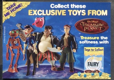 Promo-Postkarte 2003: FAIRY BIOLOGICAL - ''Collect Disneys Treasure Planet Toys''
