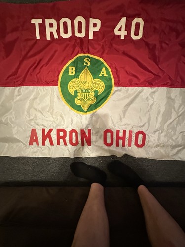 BSA Troop 40 Akron Ohio Flagge von NYL-GLO 3’ X5’ - Bild 2 von 8