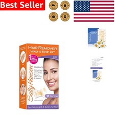 Dermatologist Tested Face Wax Strips Kit  18 Count for Effortless Hair Removal