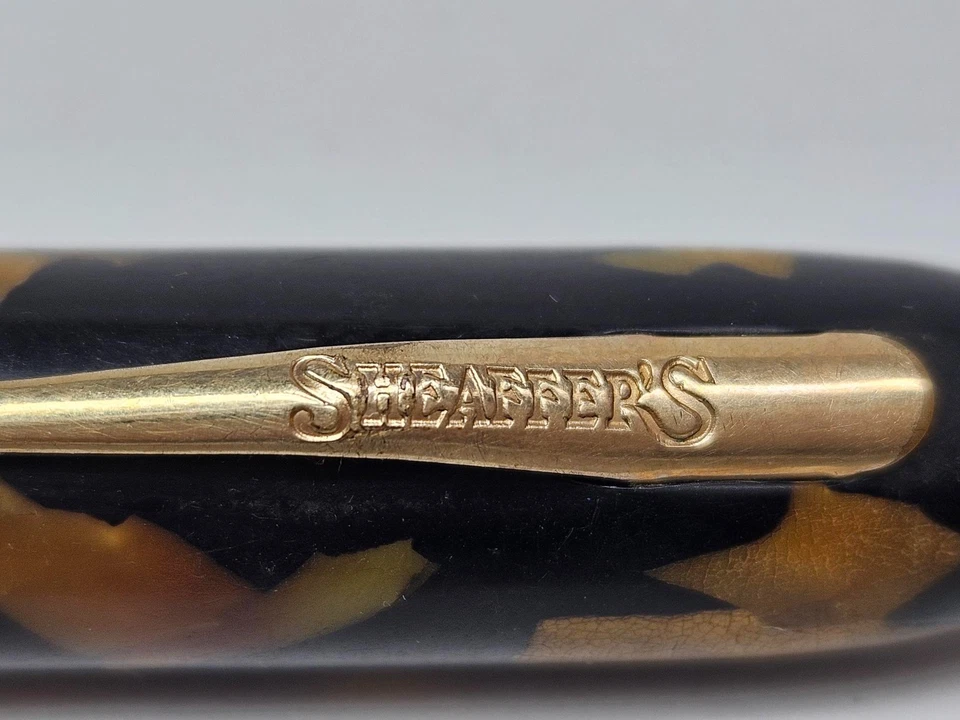 Antique W.A. SHEAFFER Lifetime Fountain Pen-Balance White Dot Black & Pearl - Image 3 of 4