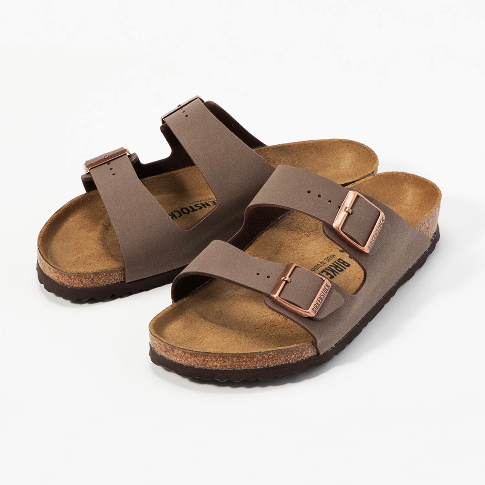 Birkenstock Arizona Birkibuc Mocha Cork Footbed Women's Sandals