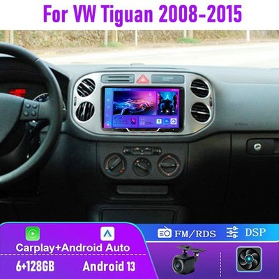 6+128GB For VW Tiguan 2008-2015 Car Radio Wireless Carplay Android Auto GPS Navi