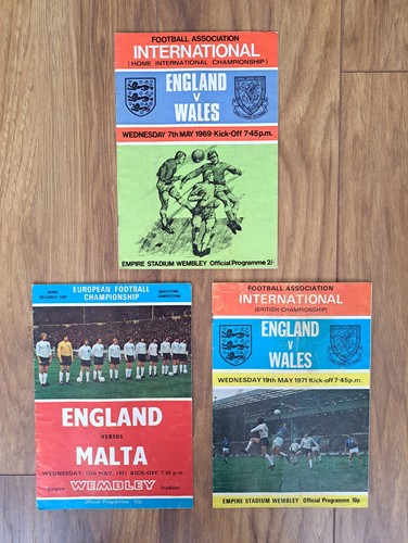 Job Lot of 14 Football Club Home Game Programmes 60s 70s Arsenal England Everton - Picture 2 of 13