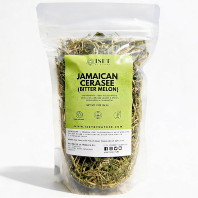 Jamaican Cerasee Bush Tea, Organic Bitter Melon Leaves, Natural Blood Detox Clea
