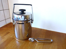 Alfi EISWÜRFEL-BEHÄLTER / Isolierkanne, 0,75 L, Edelstahl, 80er Jahre