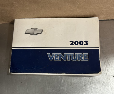  2003 Chevrolet Chevy Venture Owner's Manual OEM