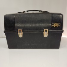 THERMOS Lunch Box VTG Dome Top Work Black GUC 