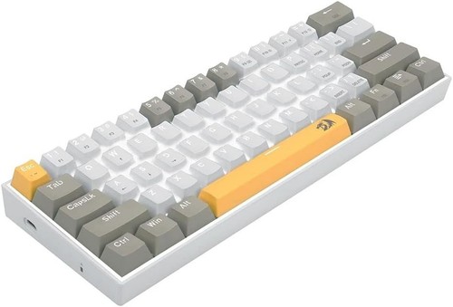REDRAGON K606 LAKSHMI White LED 60% Gaming Mechanical Keyboard - Brown Switches - Picture 7 of 8