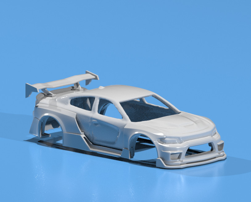 3D Resin FatBoi Wide Body Kit for Hot Wheels ’15 Dodge Charger SRT – Plug & Play