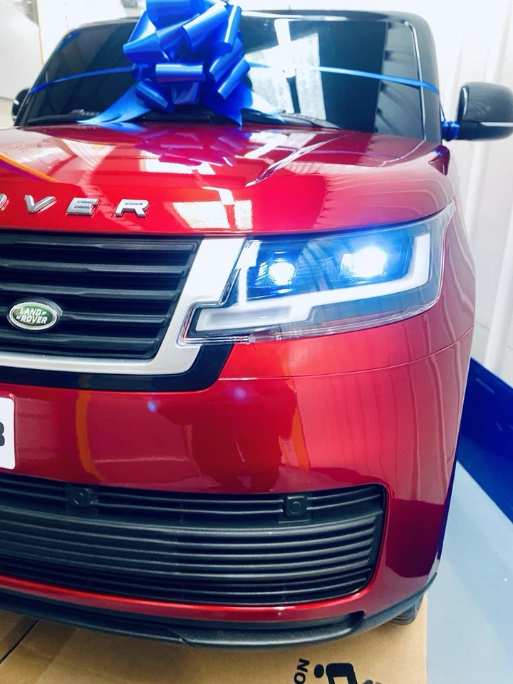 Kids Electric Ride On Car 4x4 Jeep 24v Licensed Range Rover PREMIUM CANDY RED - Image 2 of 4