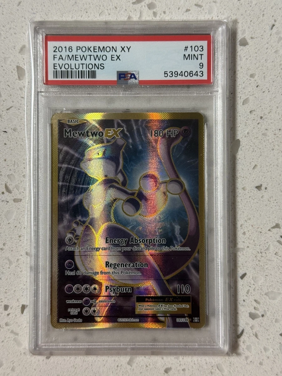Mewtwo Pokémon TCG Evolutions Ultra Rare Individual Collectible
