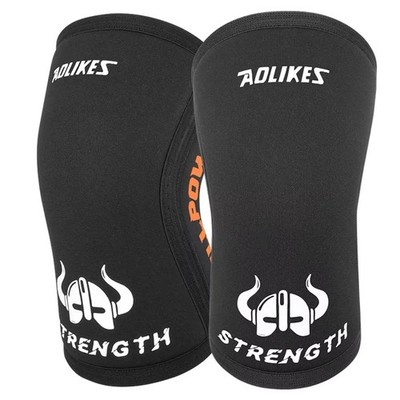 Ellenbogenhülsen 7 mm Neopren Unterstützung schwarz Gym Powerlifting Paar