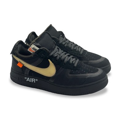 9.5 US - NIKE AIR FORCE 1 OFF WHITE ''BLACK'' 2018