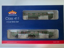 Bachmann Late SR Green Class 411 4 Car EMU 7128 Yellow Warning Panels - 31-426A