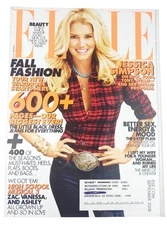 September 2008 ELLE Magazine Jessica Simpson Fall Fashion High School Musical