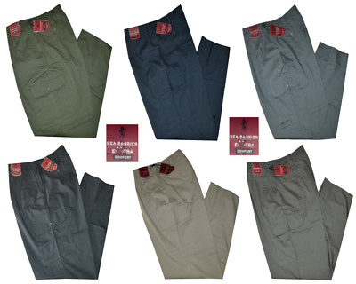 Herren Hose Übergrößen 3XL 4XL 5XL 6XL 7XL leichte Baumwolle Komfort 6 FARBEN