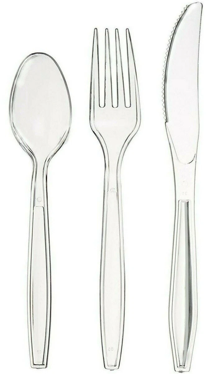 Premium Photo  Single use plastic forks, spoons. concept of