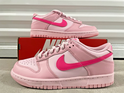 Nike Dunk Low (GS) TRIPLE PINK - Sz 5 - DH9765-600 - BRAND NEW - FAST SHIP
