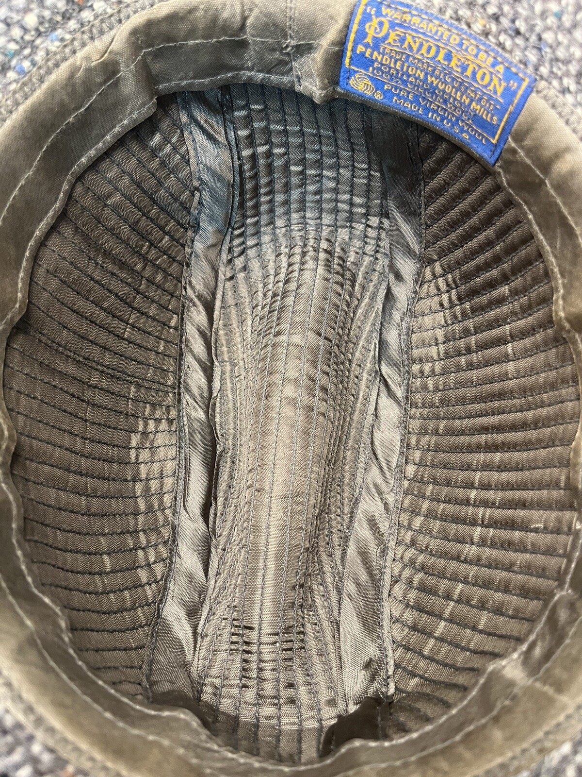 Pendleton Wool Fedora Bucket Hat -  Gray Speckled… - image 16