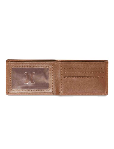 Cartera de cuero Hurley One & Only en color tostado - Imagen 4 de 5