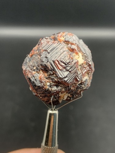 6 Pieces Lot Of Spessartite Etched Garnet Crystals - Picture 2 of 24