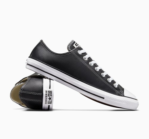 Converse Women's Chuck Taylor All Star Leather Low Top Sneaker Shoes - Picture 5 of 21