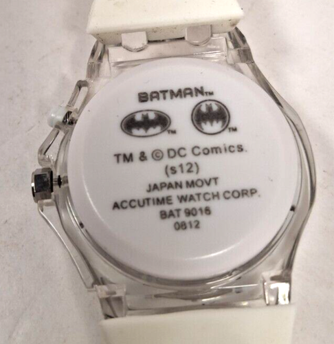 Vintage Batman DC Comics Watch With White Strap - Picture 3 of 3