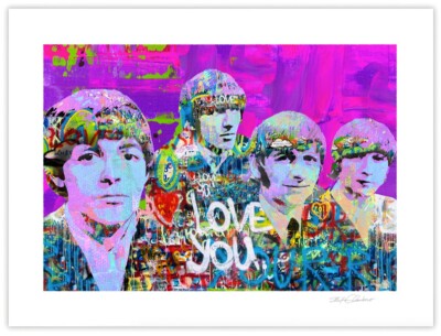 LOVE YOU GRAFFITI Fine Art Print 18x24  Hand Signed by Artist Stephen Chambers