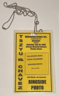 Kostya Tszyu Julio Cesar Chavez Boxing Match Pass Badge Ticket