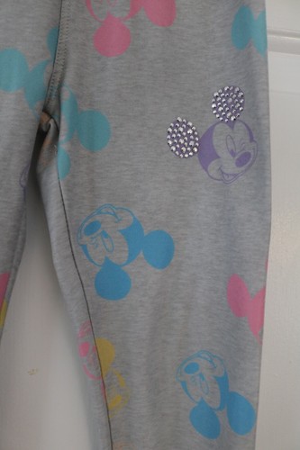 Girl's Leggings DISNEY Rapunzel Pink Mickey Gray Stretch Lot 2 Size XS Disney - Picture 7 of 11