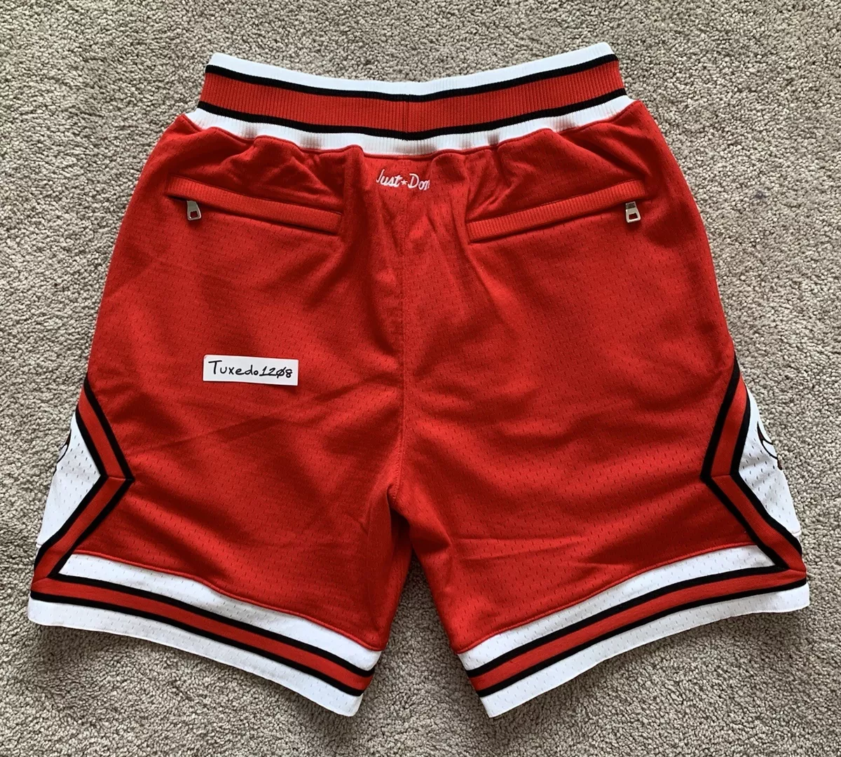 Mitchell & Ness Just Don Co-branded 1997 Chicago Bulls Retro Basketball  Shorts Men's Shorts #6