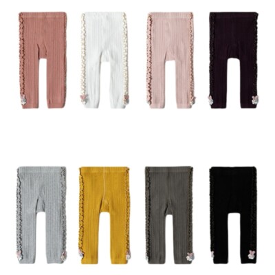 Spring Autumn Fungus Leggings For Baby Girls Leggins Cotton Children Pants 6M-7Y