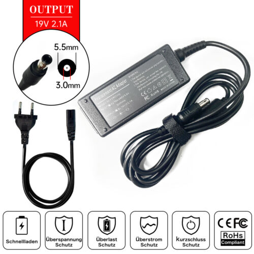 AC Power Adapter Charger for Samsung NT-N100P1-PS3 NT-N143 Laptop - Afbeelding 1 van 5