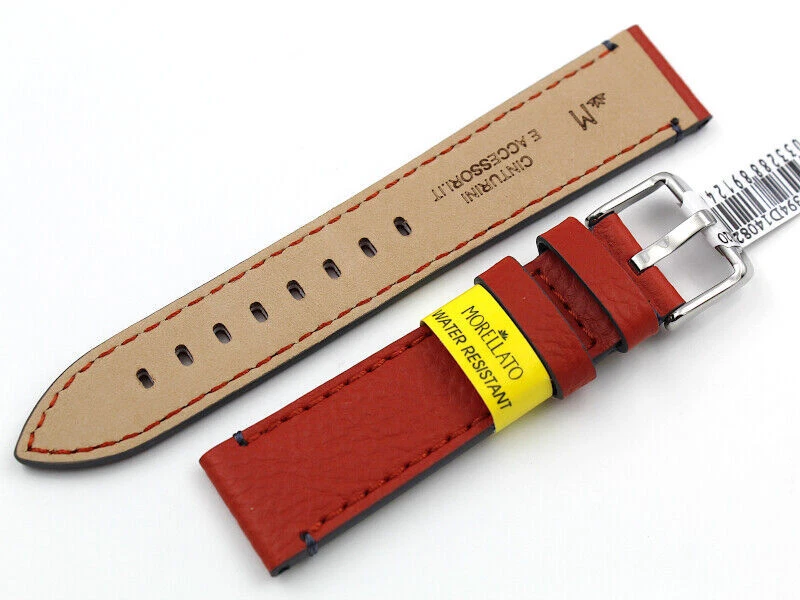 Nuevo Cuero Genuino Rojo Unisex Deportes Impermeable Hecho en Italia Foto 3 de 4