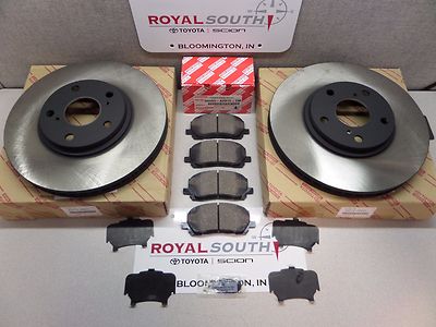 Toyota Highlander 2001 - 2007 Front Brake Pads & Rotors Set Genuine OE OEM